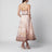 Pink Alchemy midi dress with paisley pattern