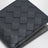 Portafoglio bi-fold Midnight/Basalt in Intrecciato