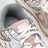 Orbit white/pink sneakers in leather