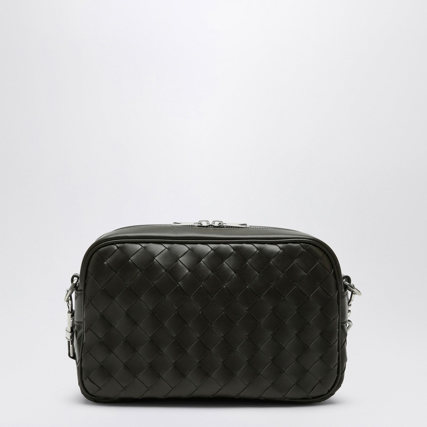 Camera bag in Intrecciato kaki