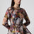 Alchemy peplum mini dress with floral print