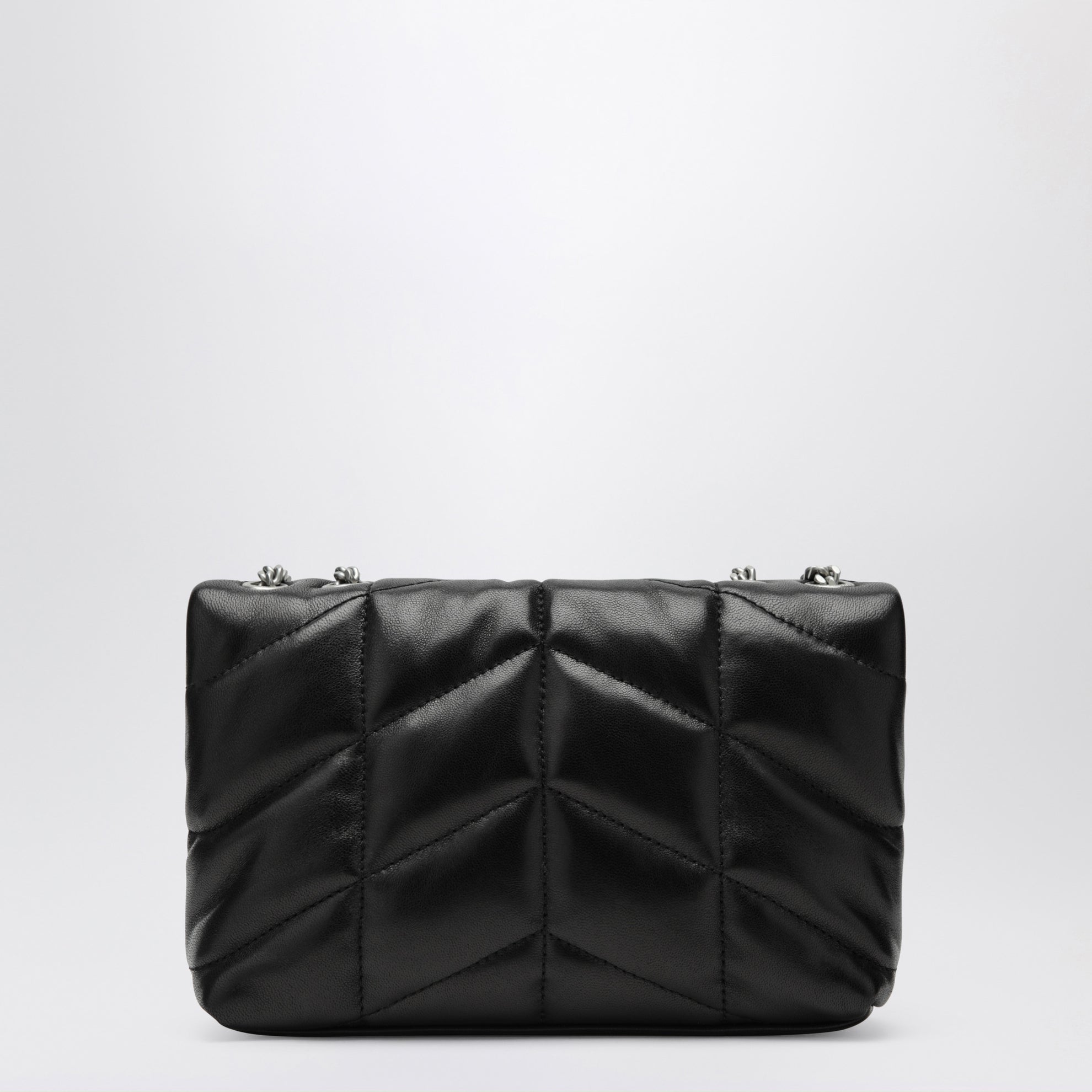 Borsa Loulou puffer mini in nappa nera