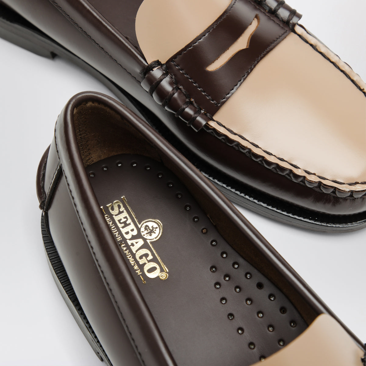 Brown/beige Dan classic loafers