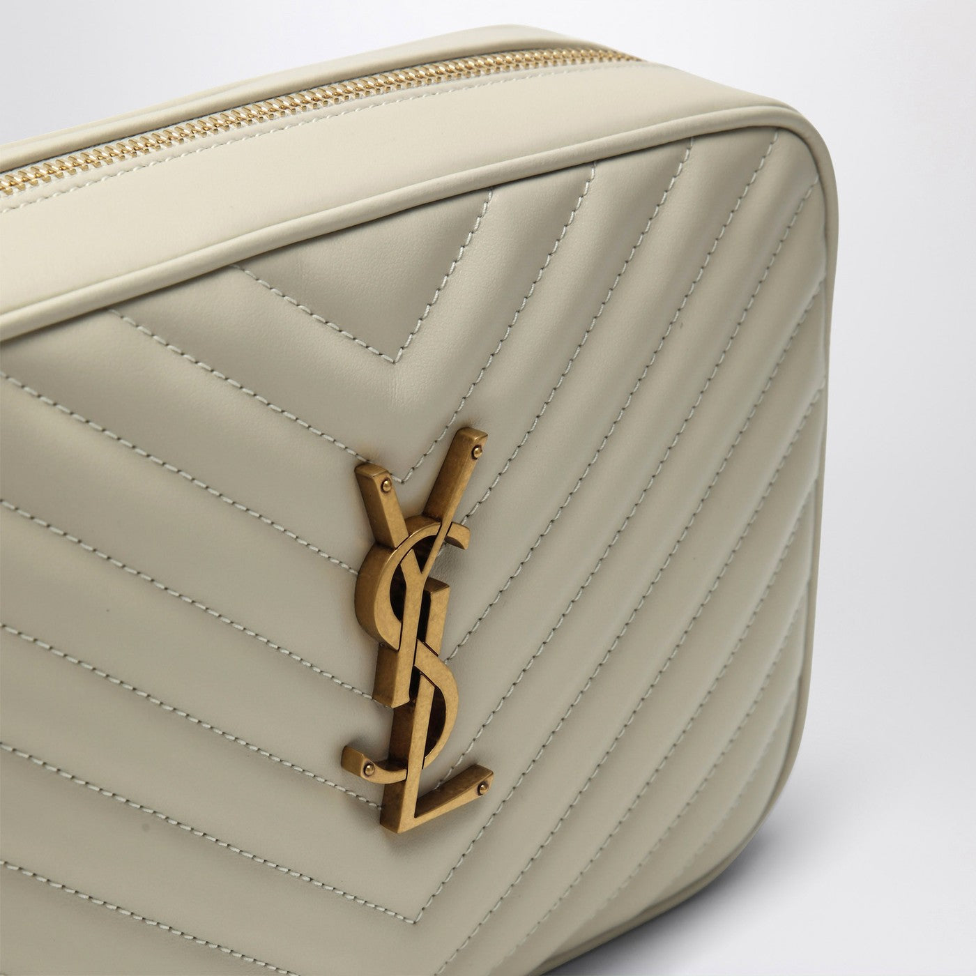 Saint Laurent Lou cream quilted leather Camera bag | TheDoubleF