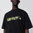 T-shirt messy spray nera in jersey di cotone