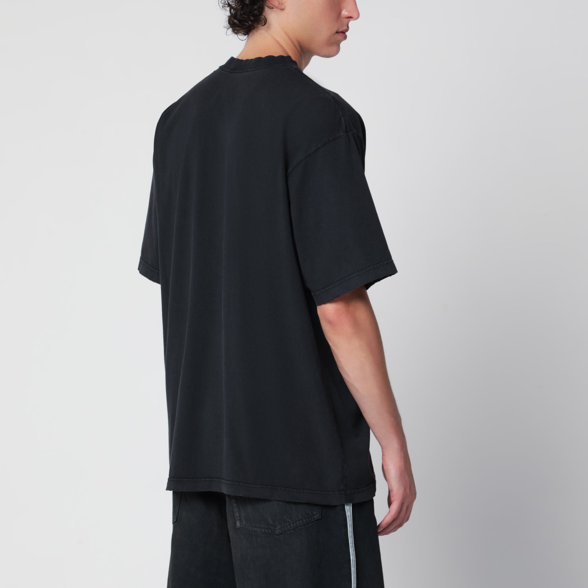 The Address men’s regular-fit T-shirt in faded black cotton