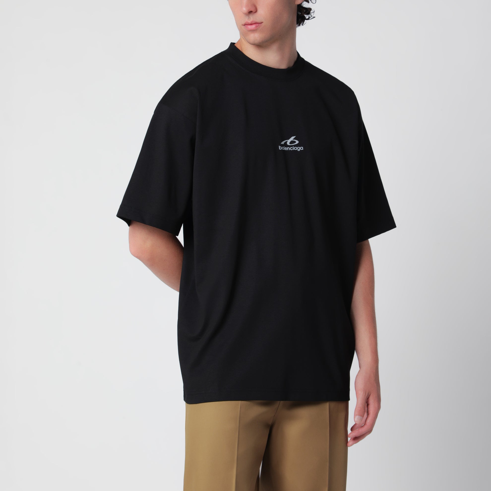 Schwarzes Bodies T-Shirt mit regulärer Passform