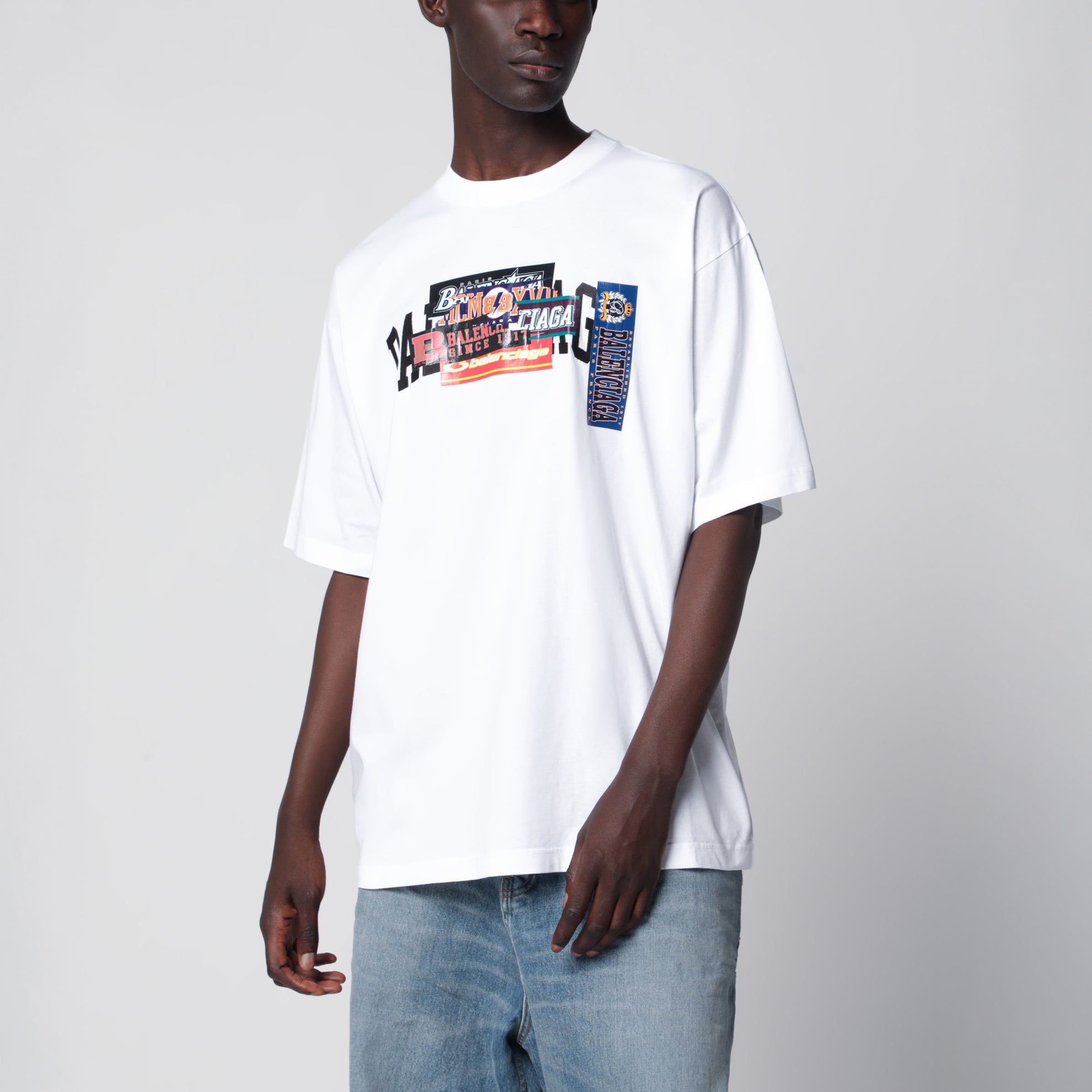 T-shirt Bumper Stickers in cotone bianca
