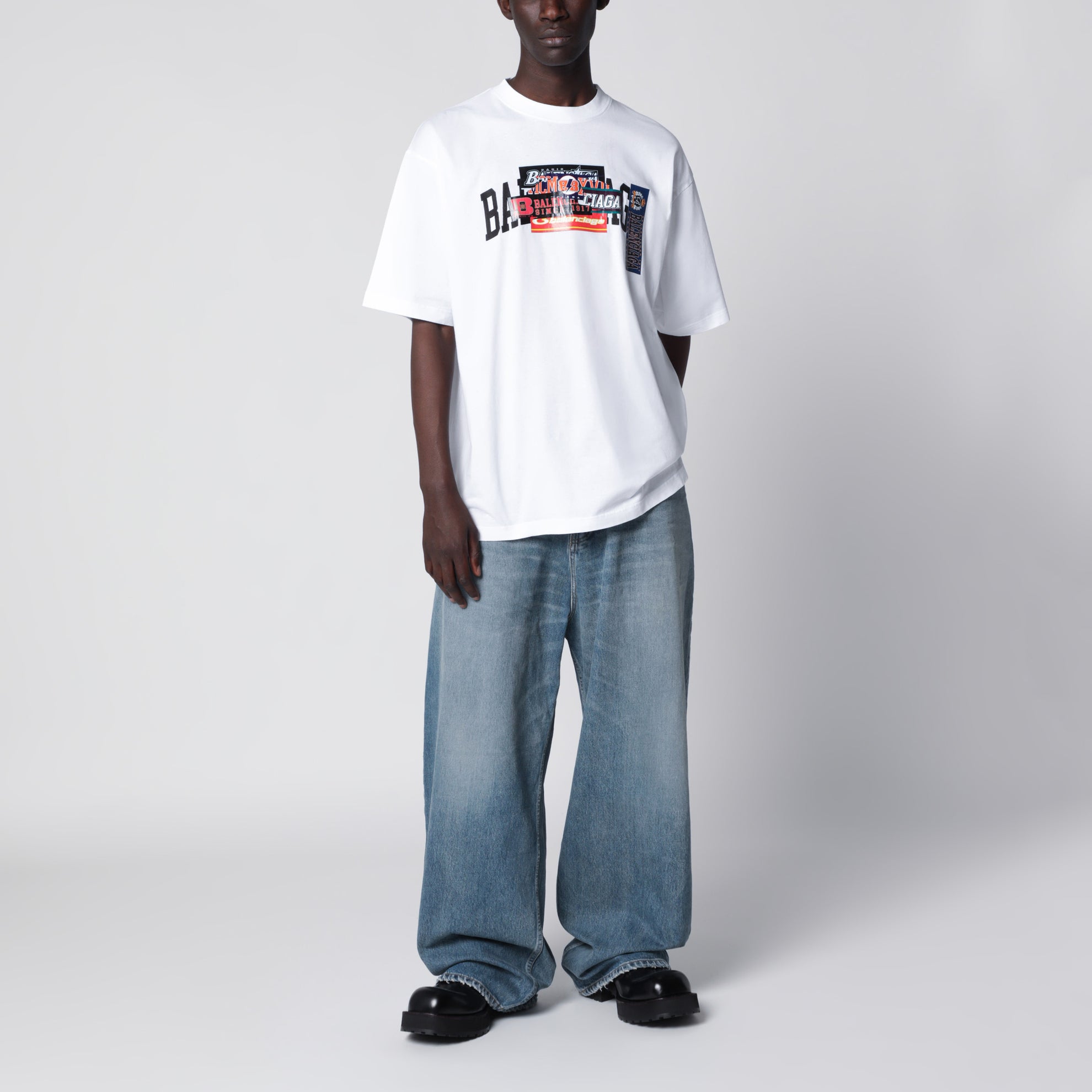 T-shirt Bumper Stickers in cotone bianca