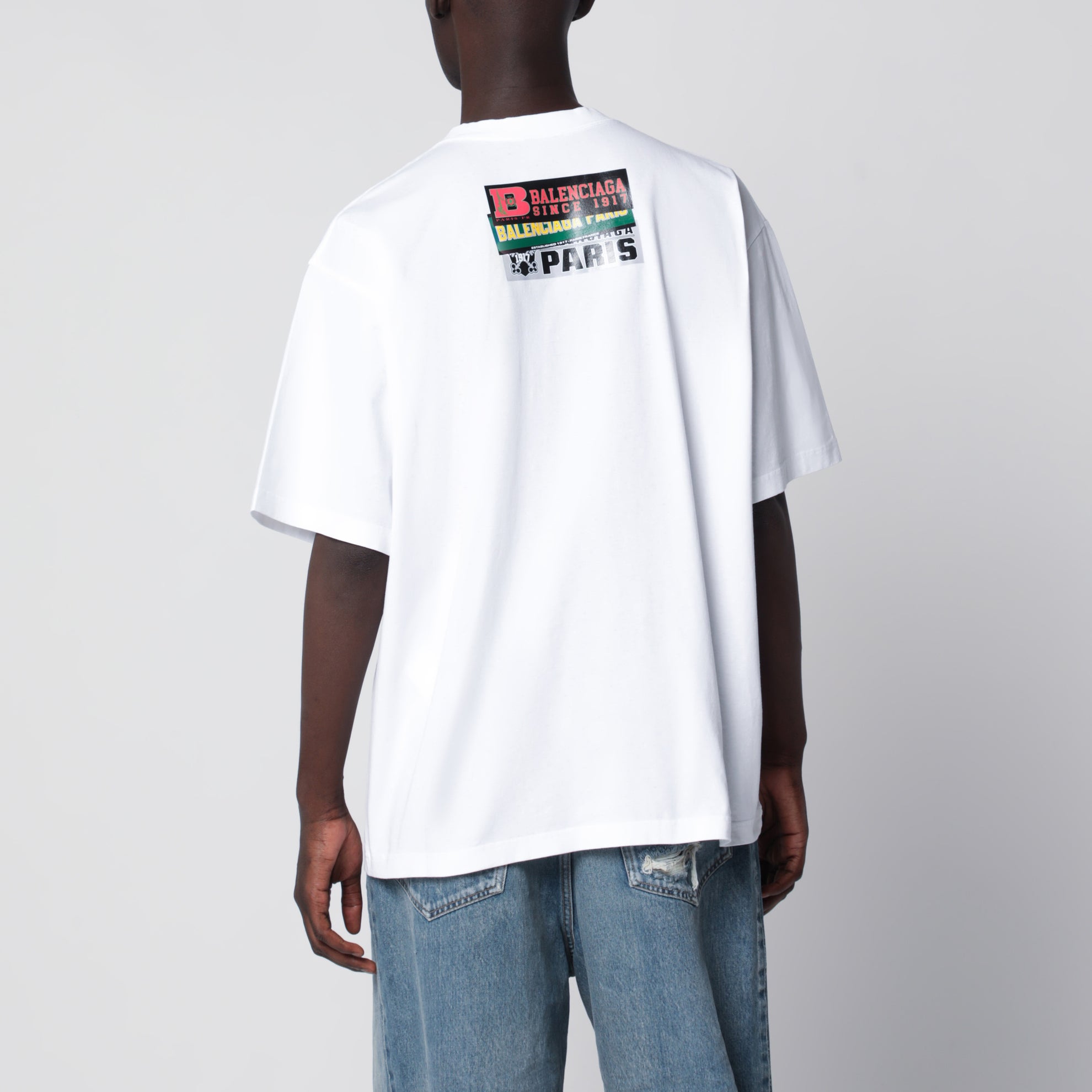 T-shirt Bumper Stickers in cotone bianca