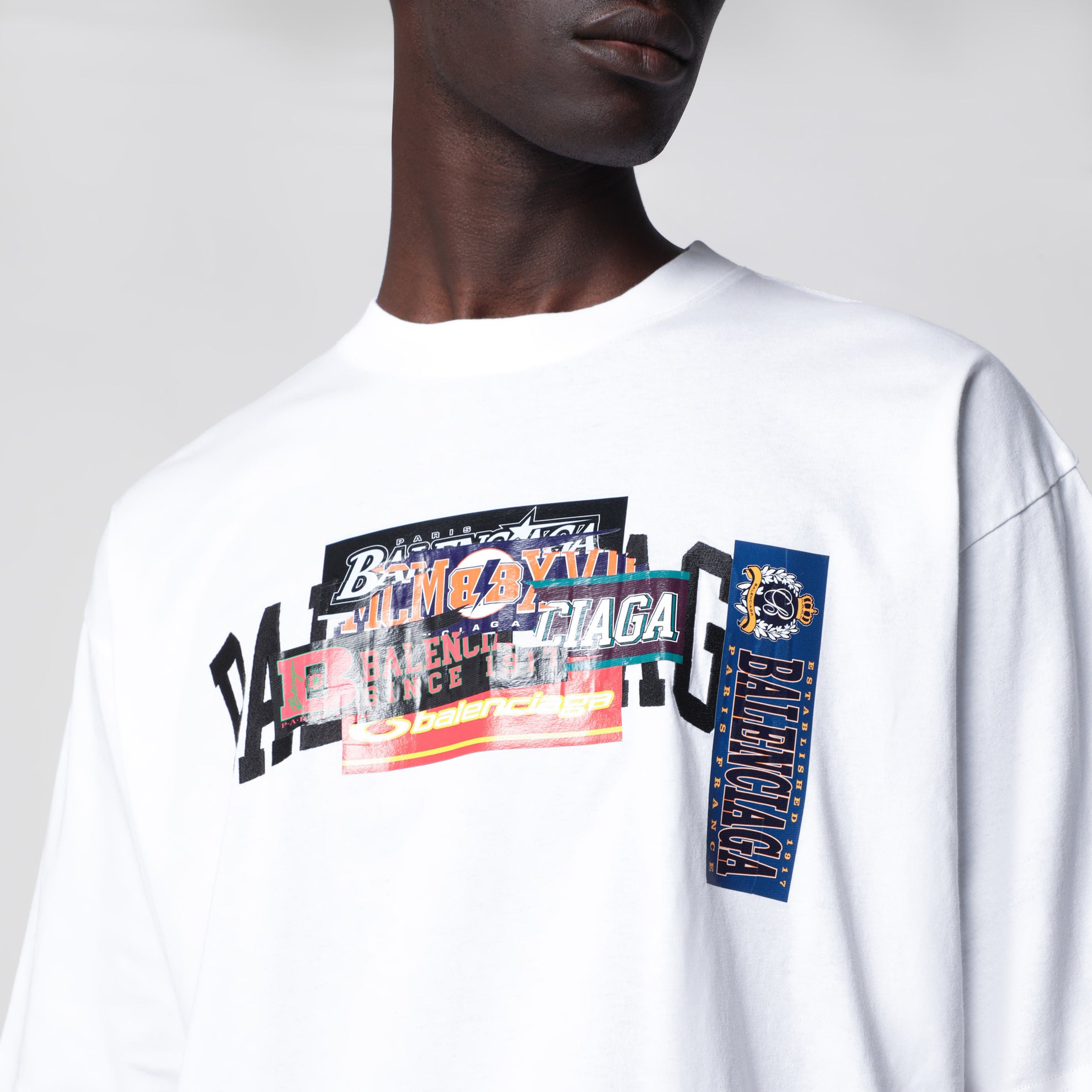 T-shirt Bumper Stickers in cotone bianca