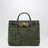 Sac à main Andiamo petit en suède vert foncé