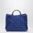 Small Andiamo handbag in Blue Royal Intrecciato suede