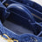 Small Andiamo handbag in Blue Royal Intrecciato suede