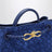 Small Andiamo handbag in Blue Royal Intrecciato suede
