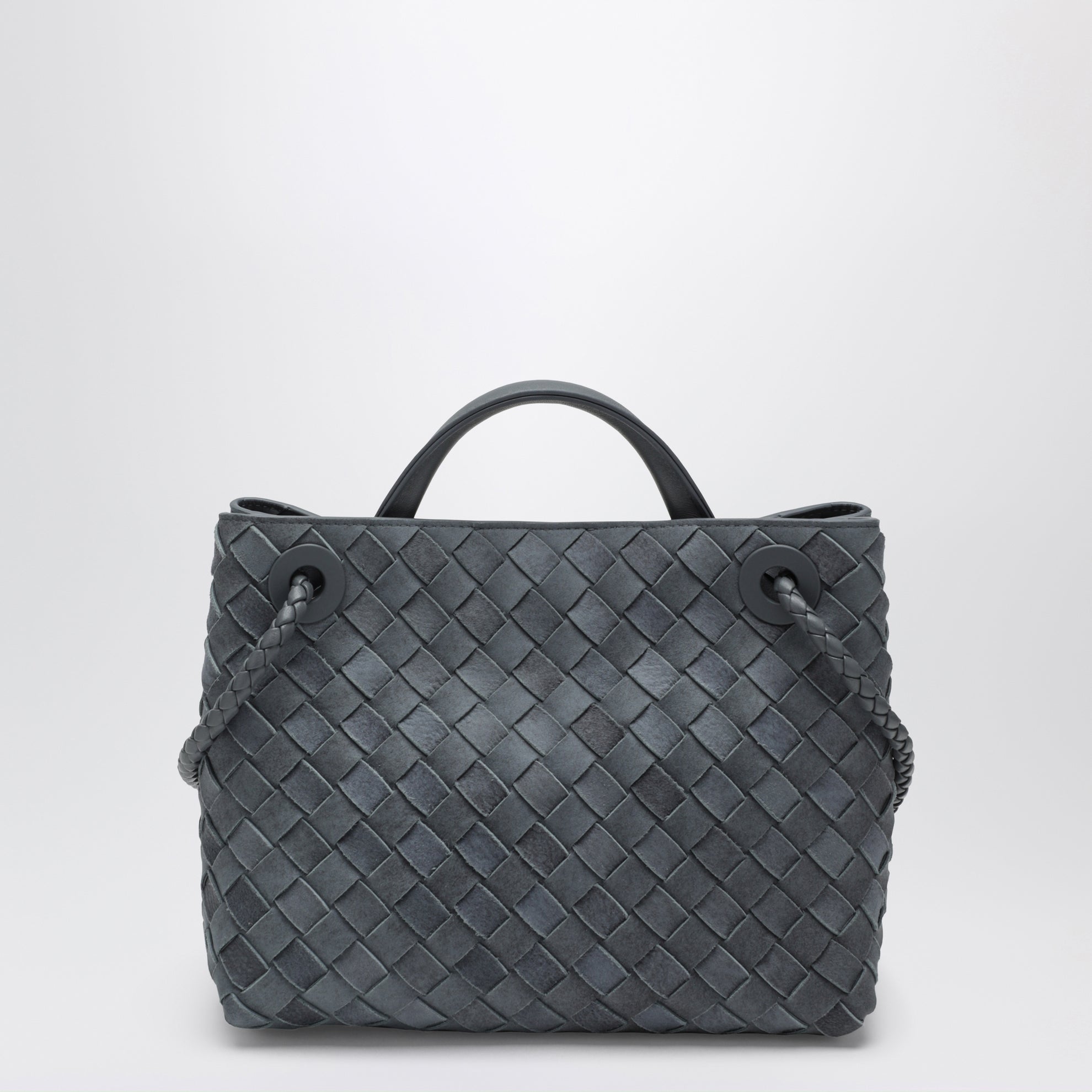 Borsa a mano Andiamo piccola in suede Cloudy Indigo