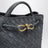 Borsa a mano Andiamo piccola in suede Cloudy Indigo