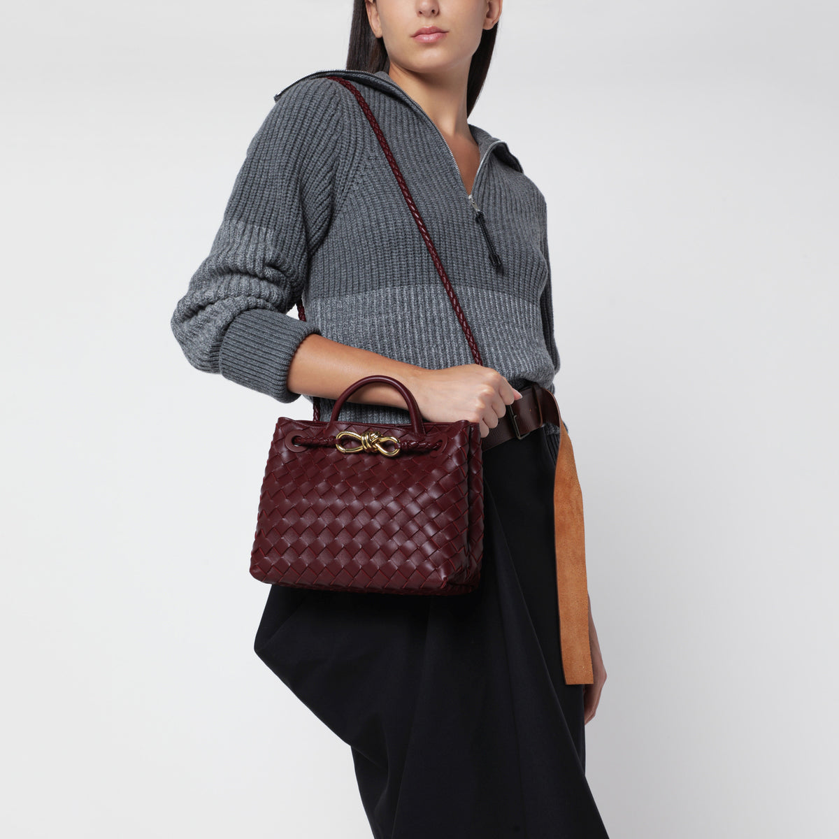 Borsa Andiamo piccola color barolo