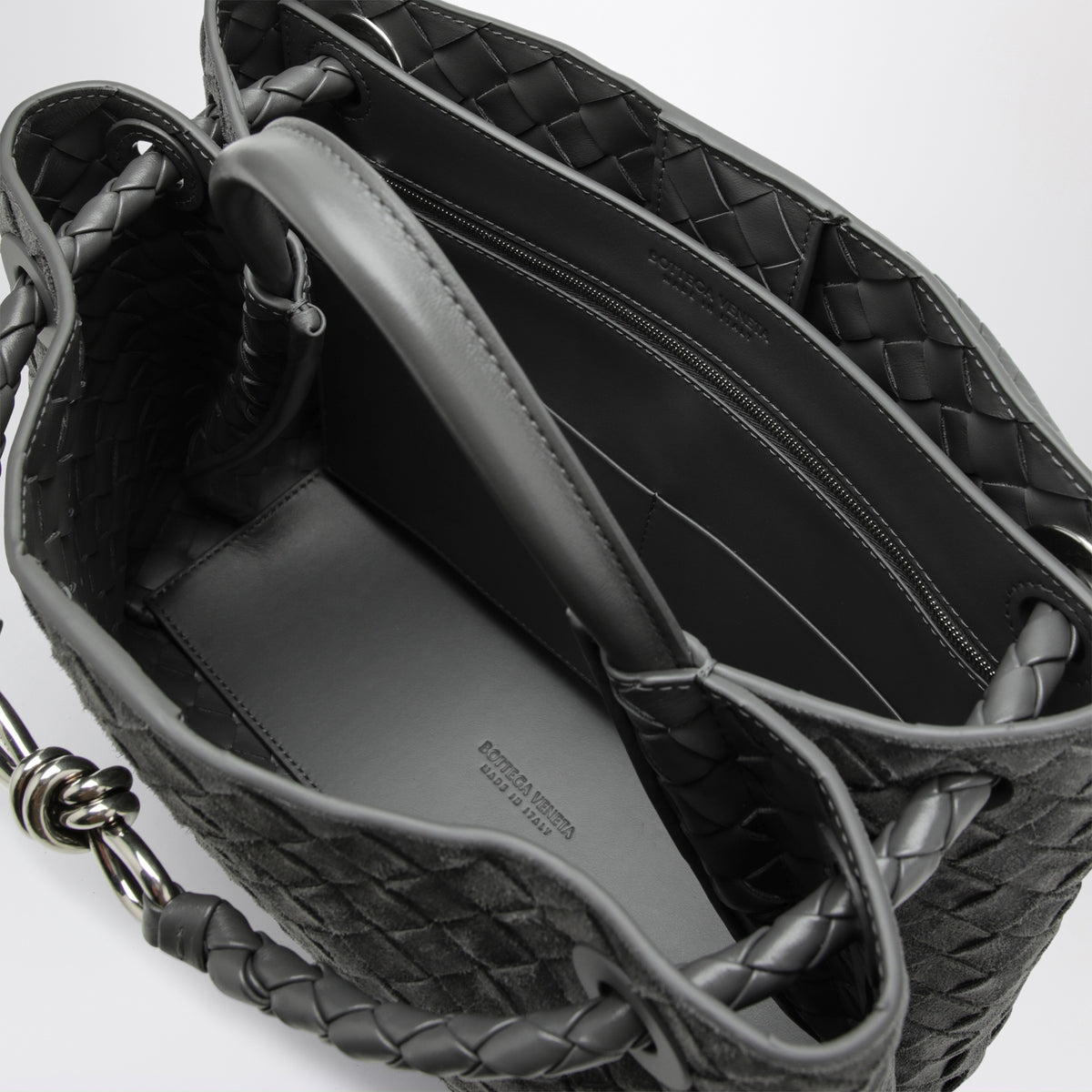 Andiamo bag in grey suede