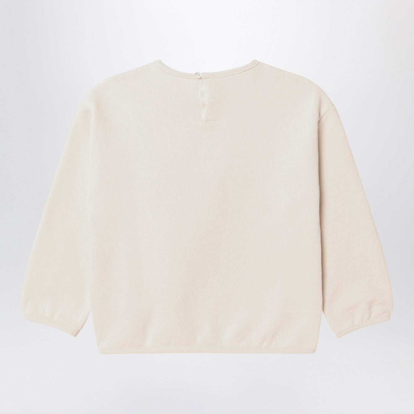 Ivory sweatshirt with bit detail