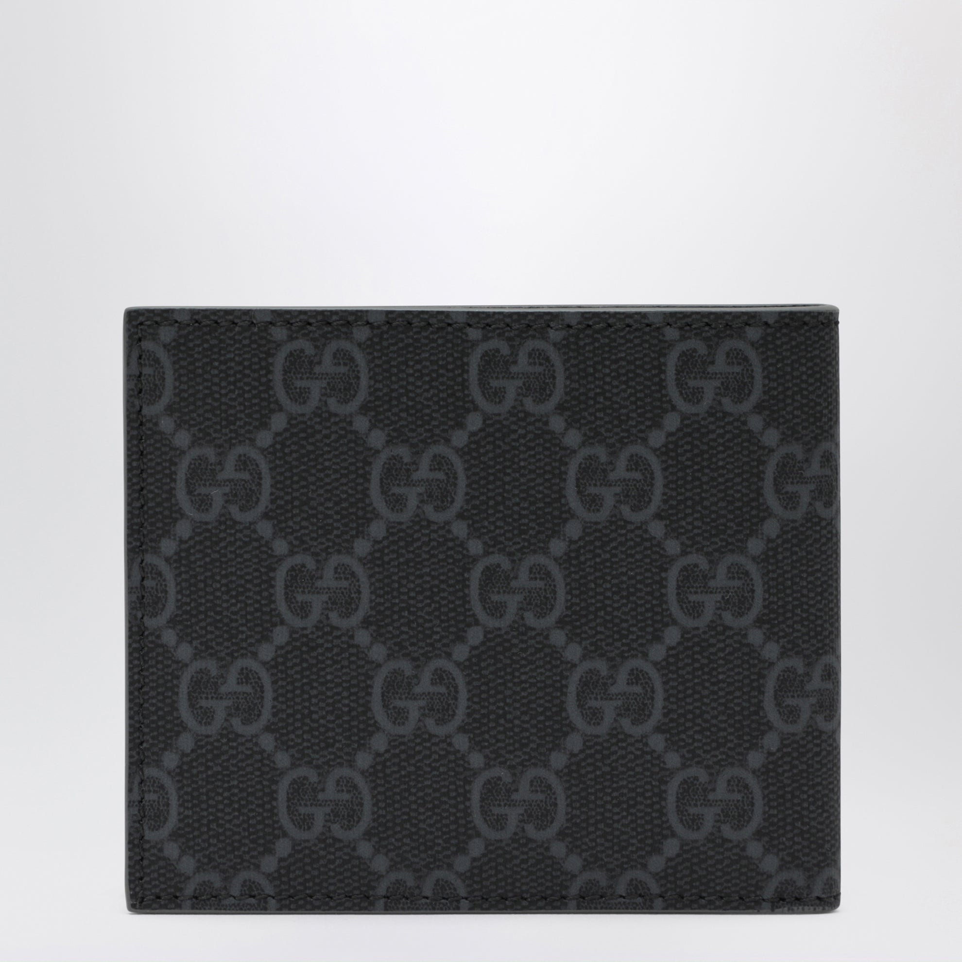 Portafoglio in tessuto GG Supreme nero/grigio