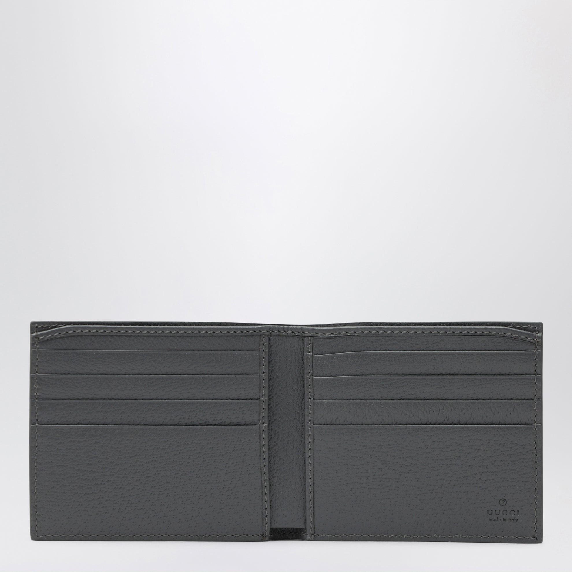Portafoglio in tessuto GG Supreme nero/grigio