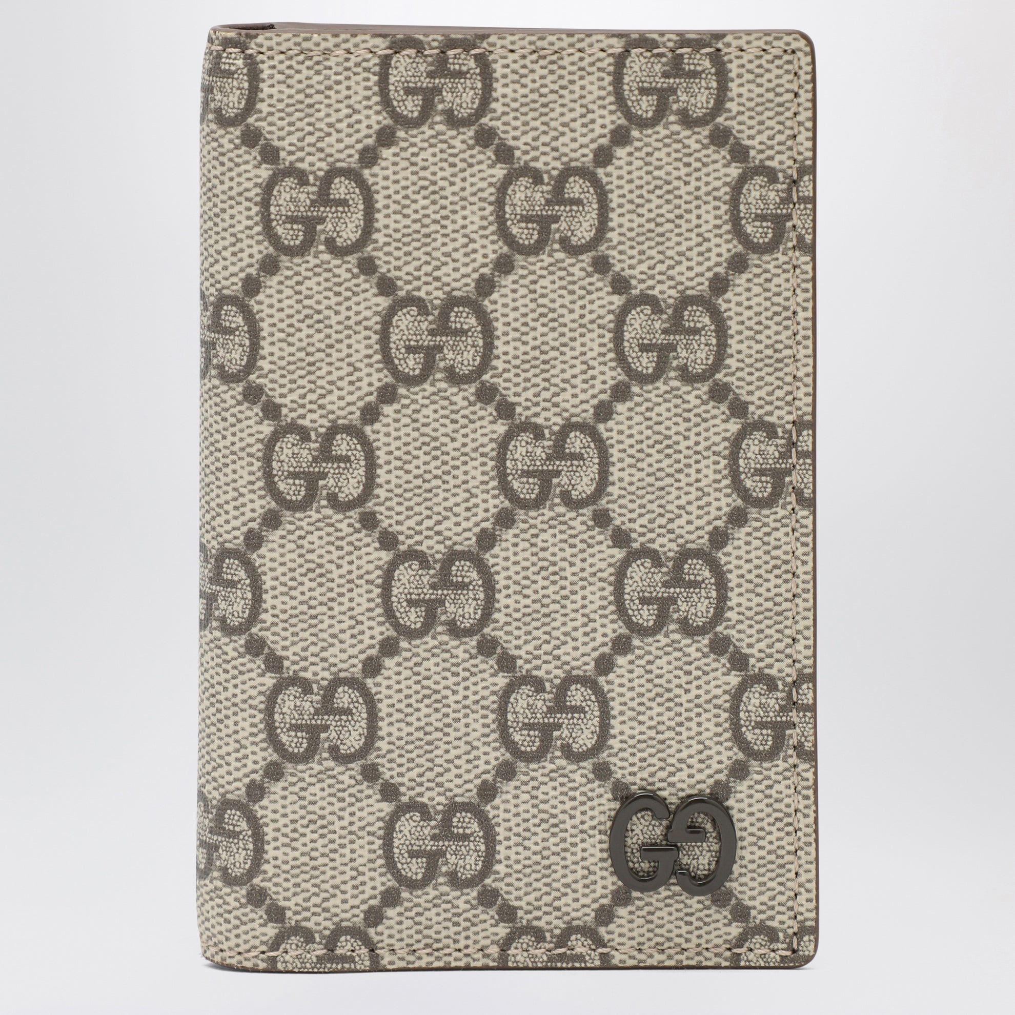 Portefeuille en tissu GG Supreme beige/ébène