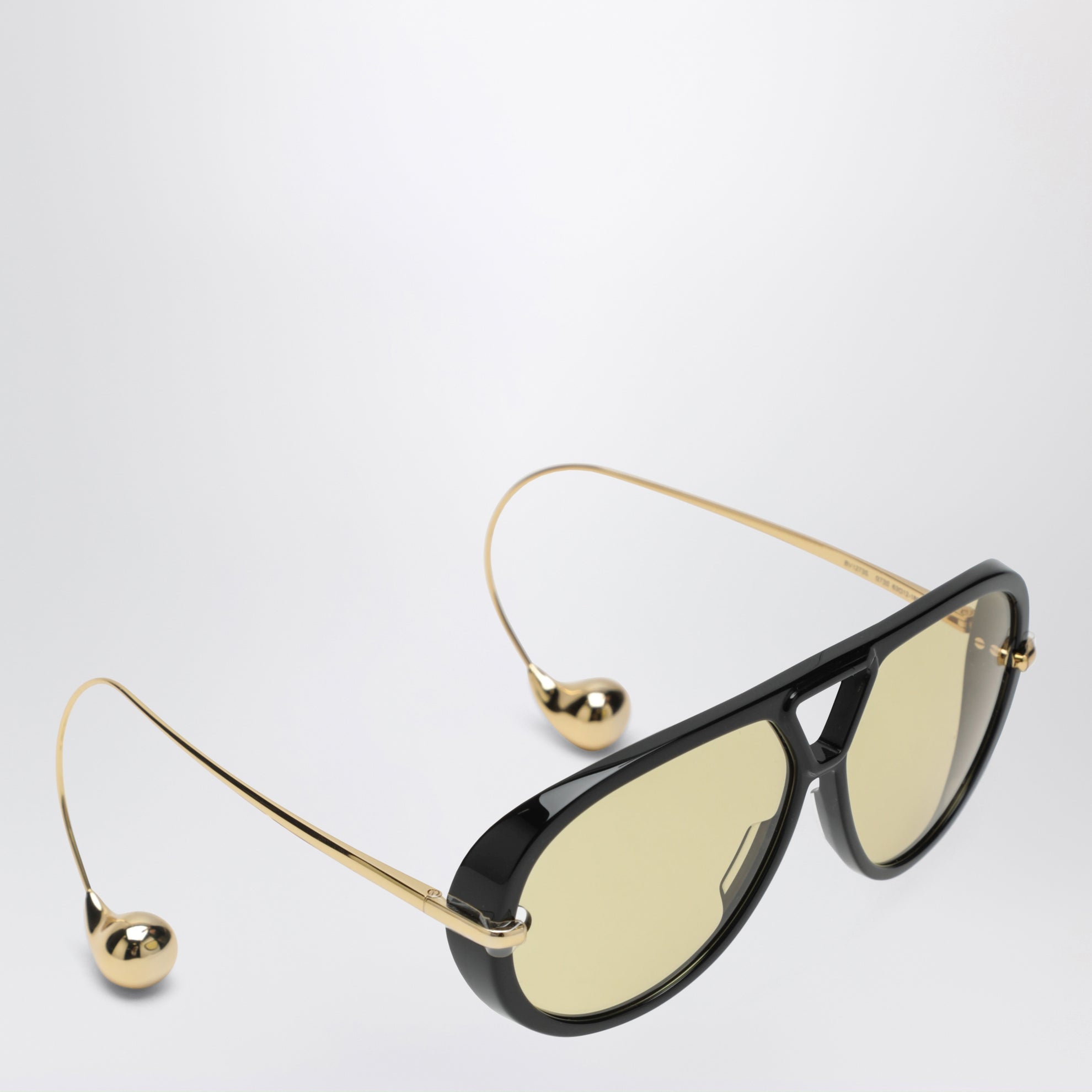 Aviator Drop Sonnenbrille Schwarz/Gold