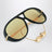 Aviator Drop Sonnenbrille Schwarz/Gold