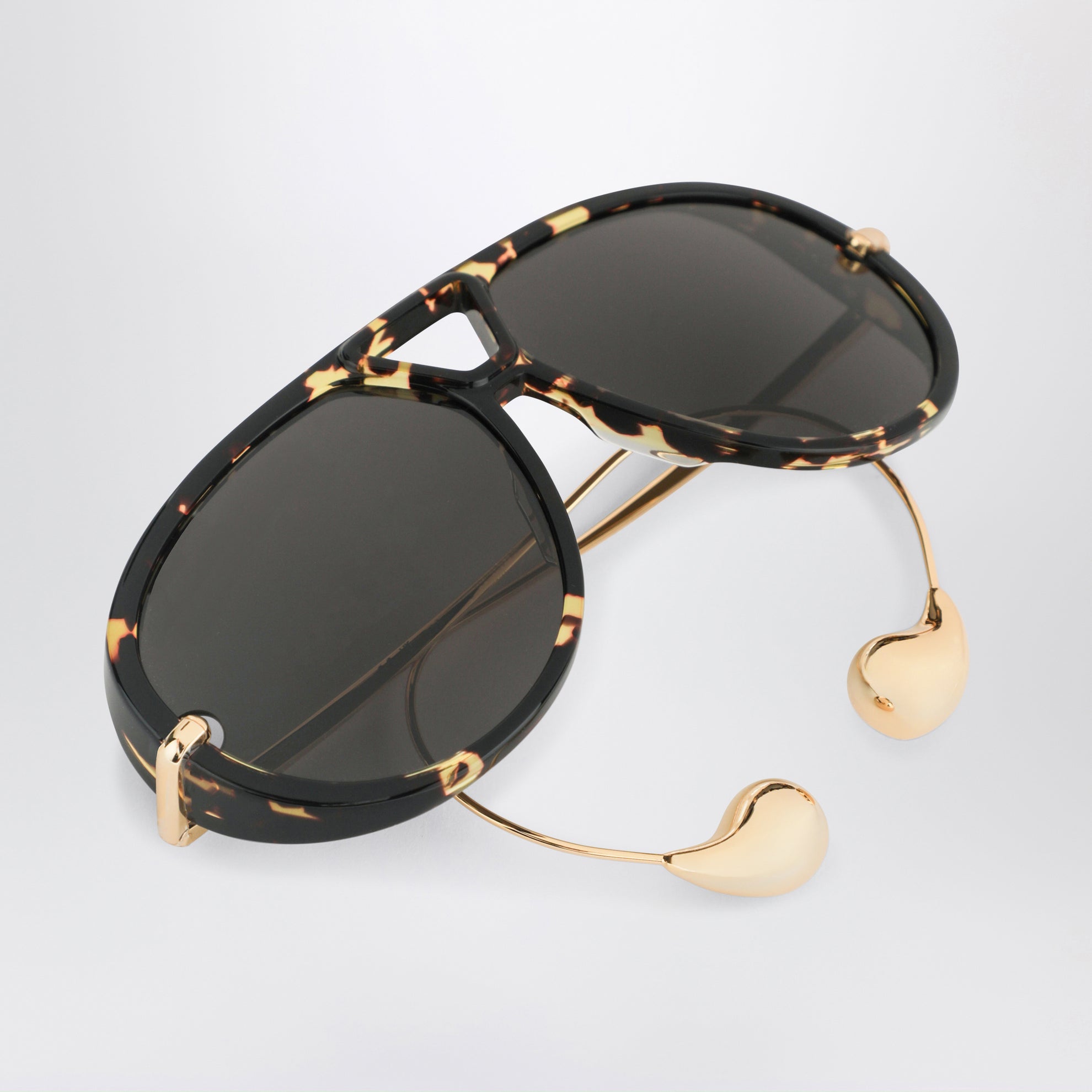 Aviator Drop Sonnenbrille Havanna/Gold