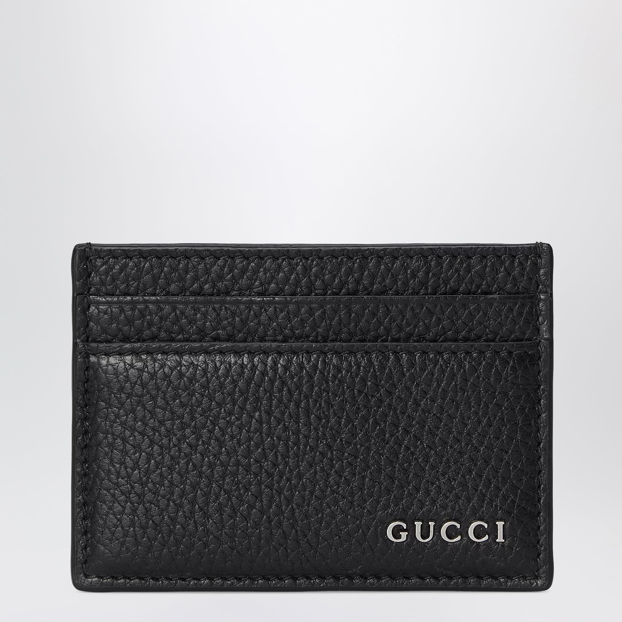 Black cardholder with logo