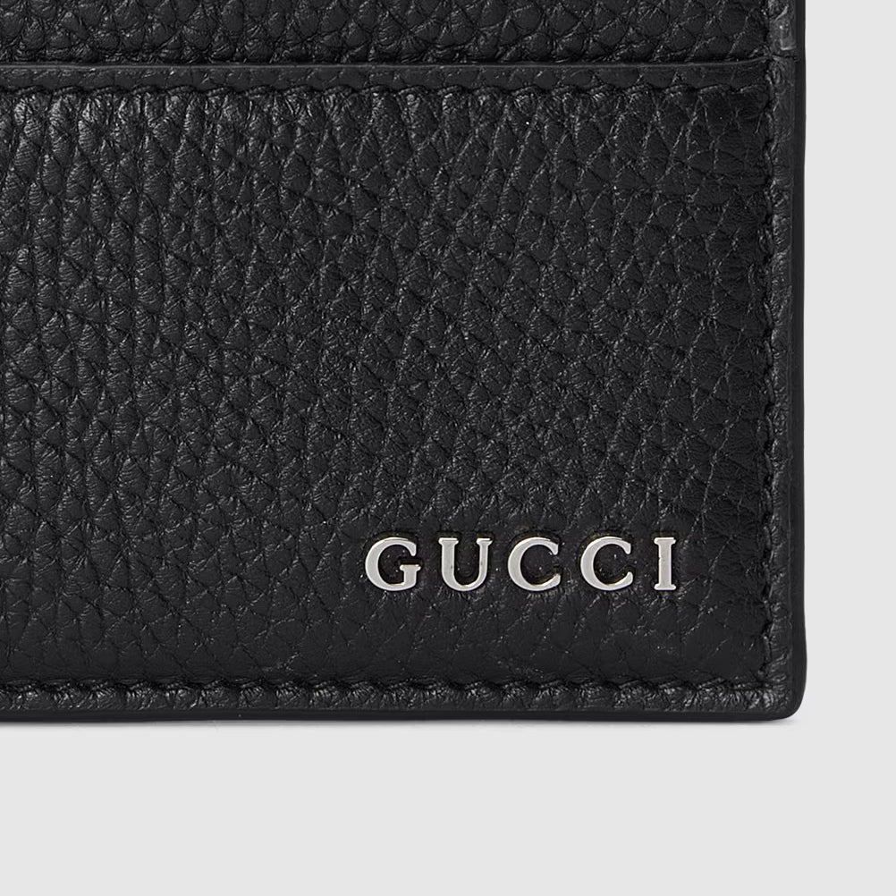 Black cardholder with logo