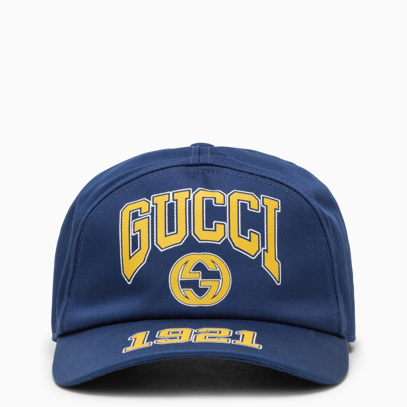 Blue baseball cap with logo