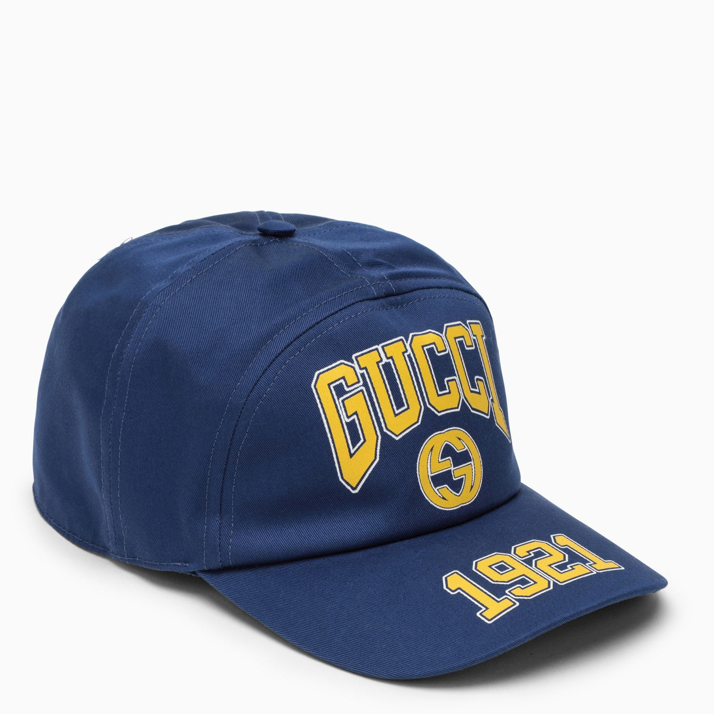Blue baseball cap with logo