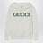 White hoodie with logo