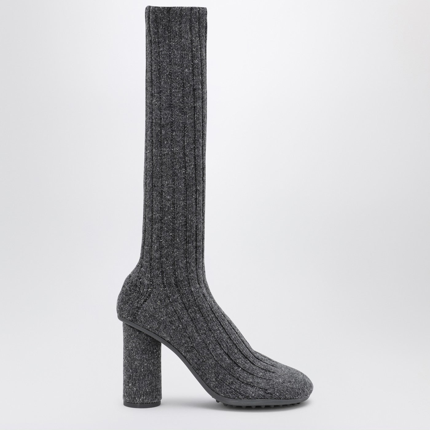 Bottega Veneta Atomic anthracite grey sock effect boot in wool