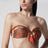 Mahon scarf bikini top with Paisley motif