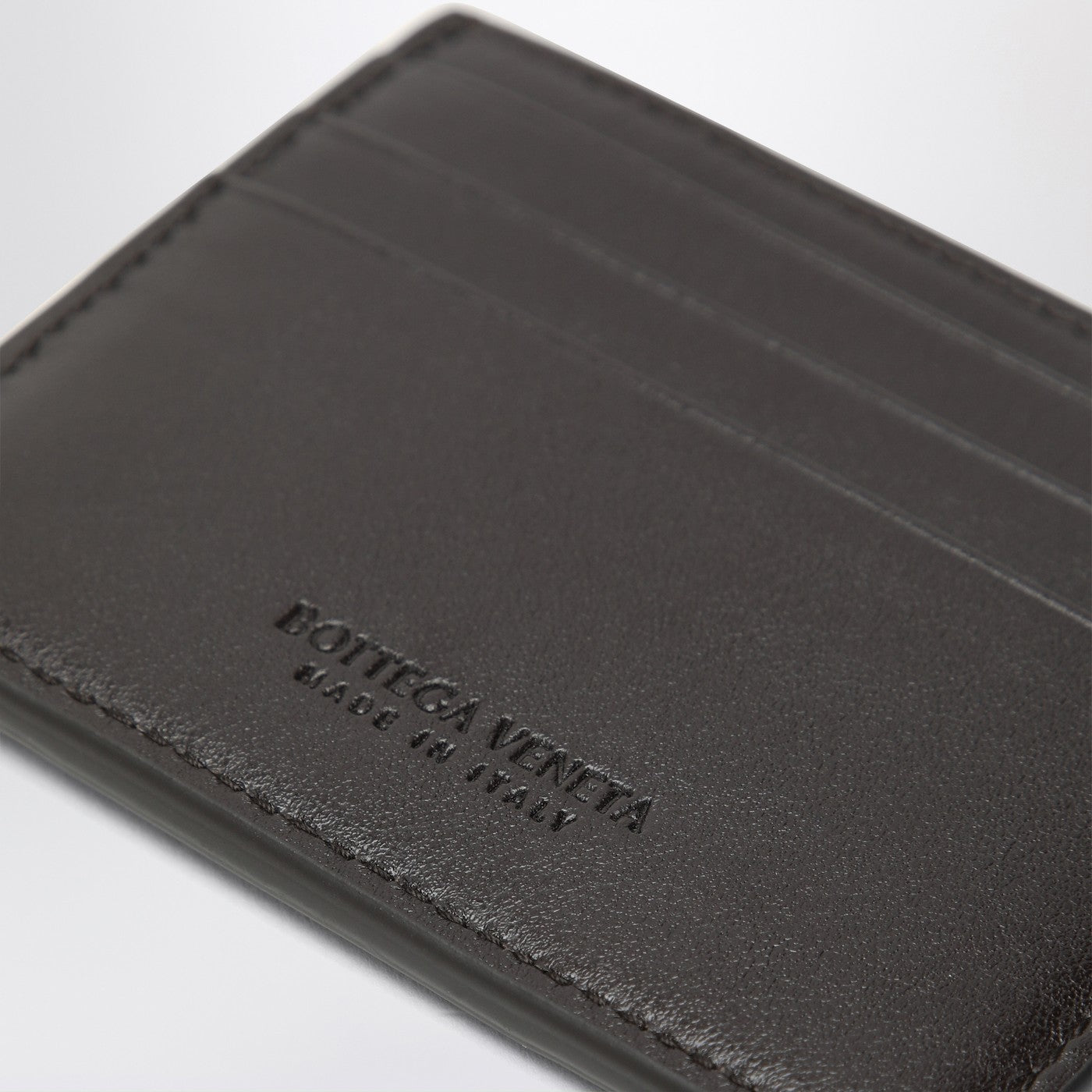 Card Holder Fondente in Intrecciato