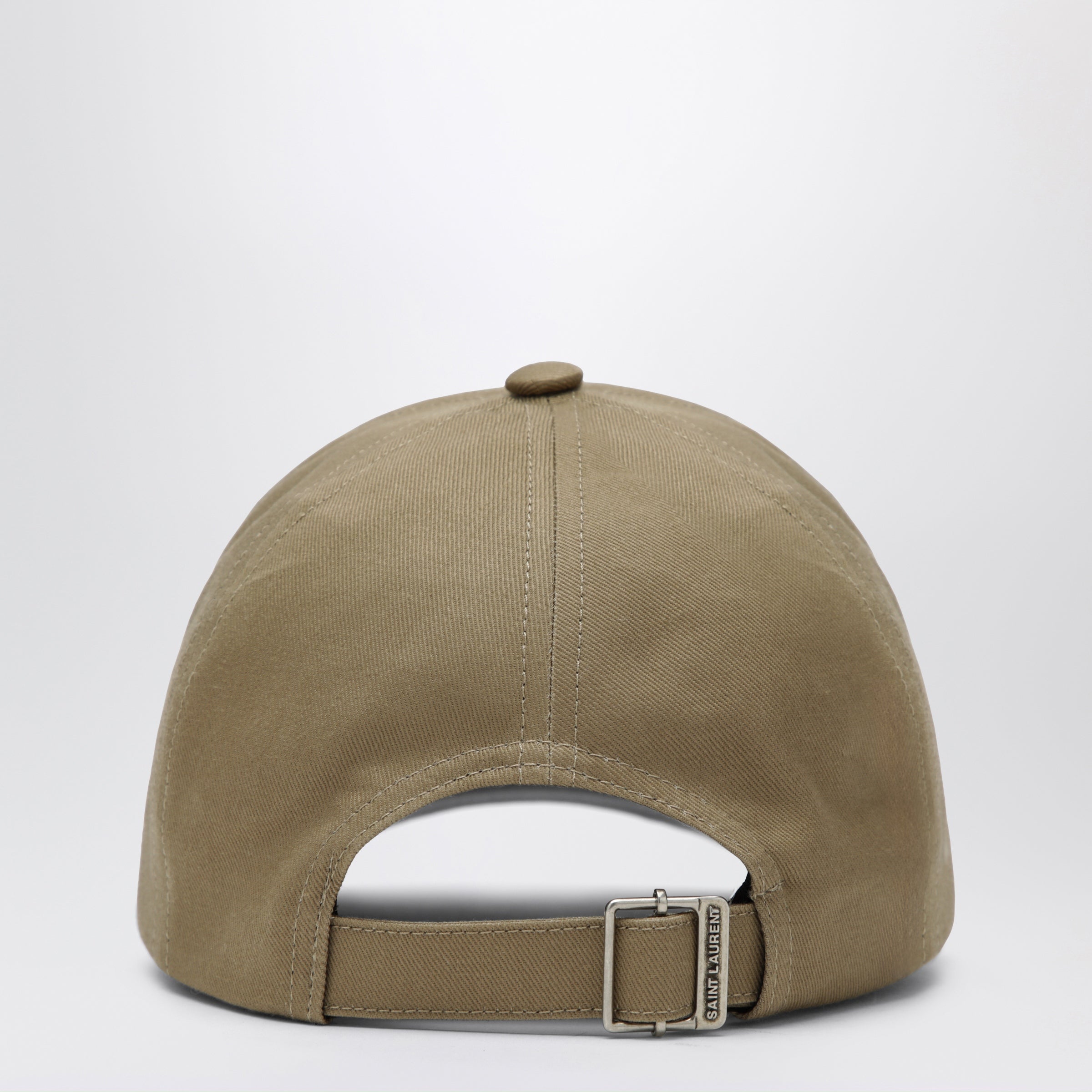 Saint Laurent Beige baseball cap with embroidered logo | TheDoubleF