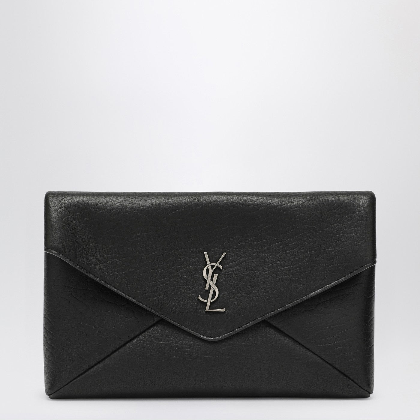 Grande pochette Enveloppe Cassandre noire avec logo