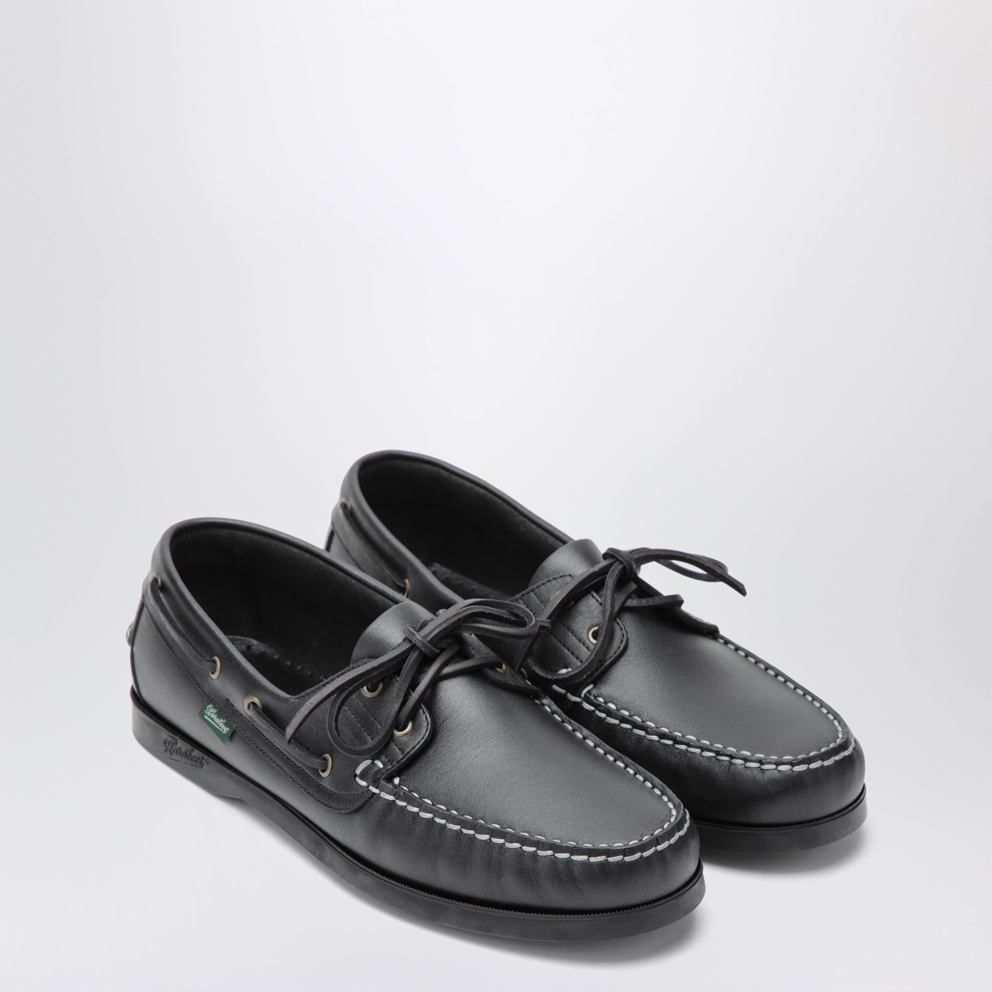 Mocassins Barth noirs en cuir