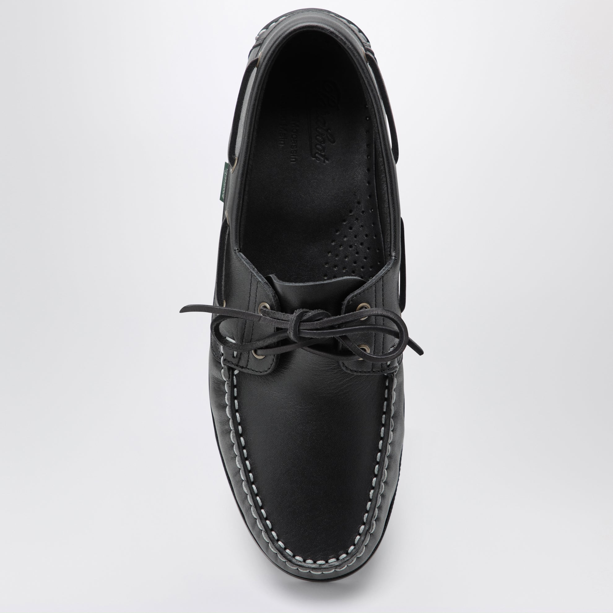 Mocassins Barth noirs en cuir