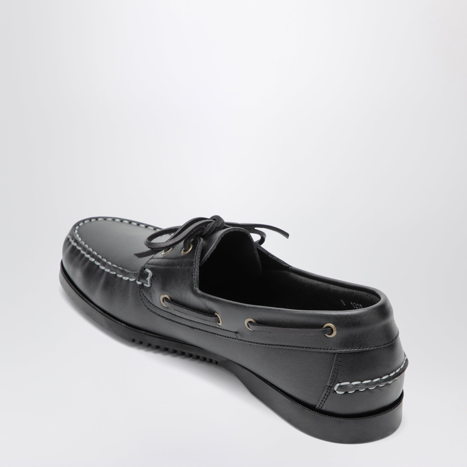 Mocassins Barth noirs en cuir