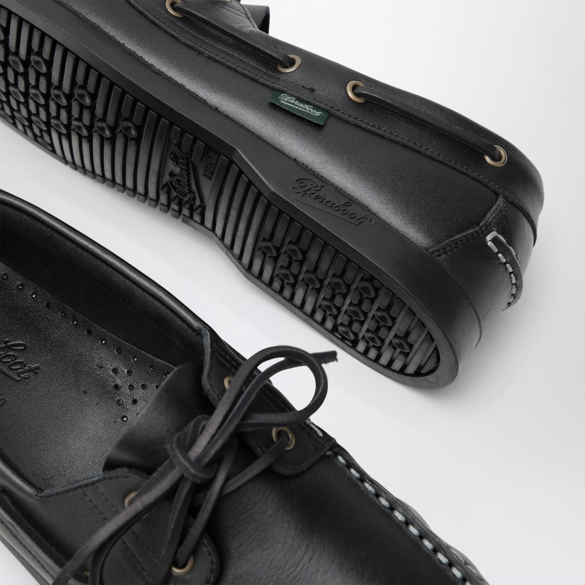 Mocassins Barth noirs en cuir