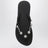 Cagole crystal-studded rubber thong sandals, black