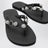 Cagole crystal-studded rubber thong sandals, black