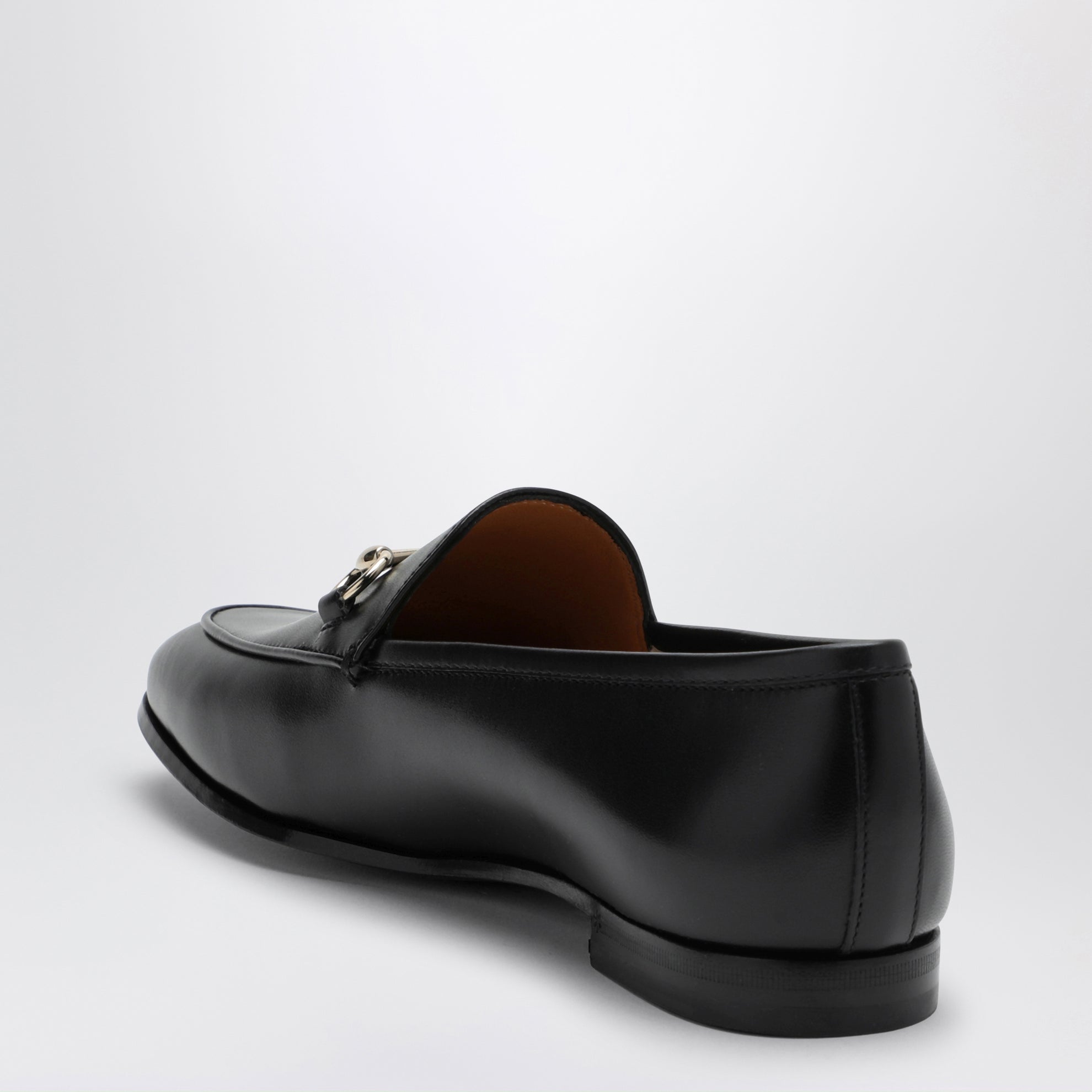 Jordaan-Slipper aus schwarzem Leder
