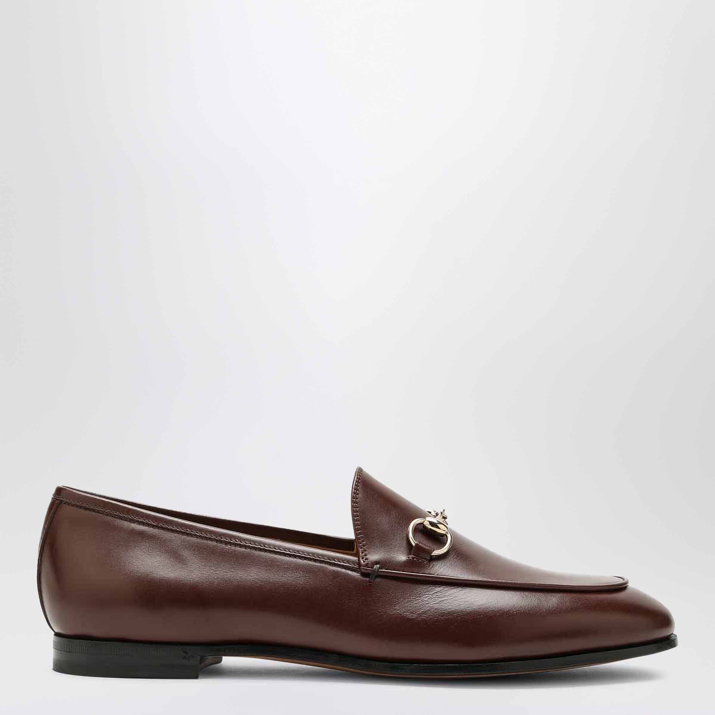 GUCCI Brown Jordaan loafer in leather | TheDoubleF