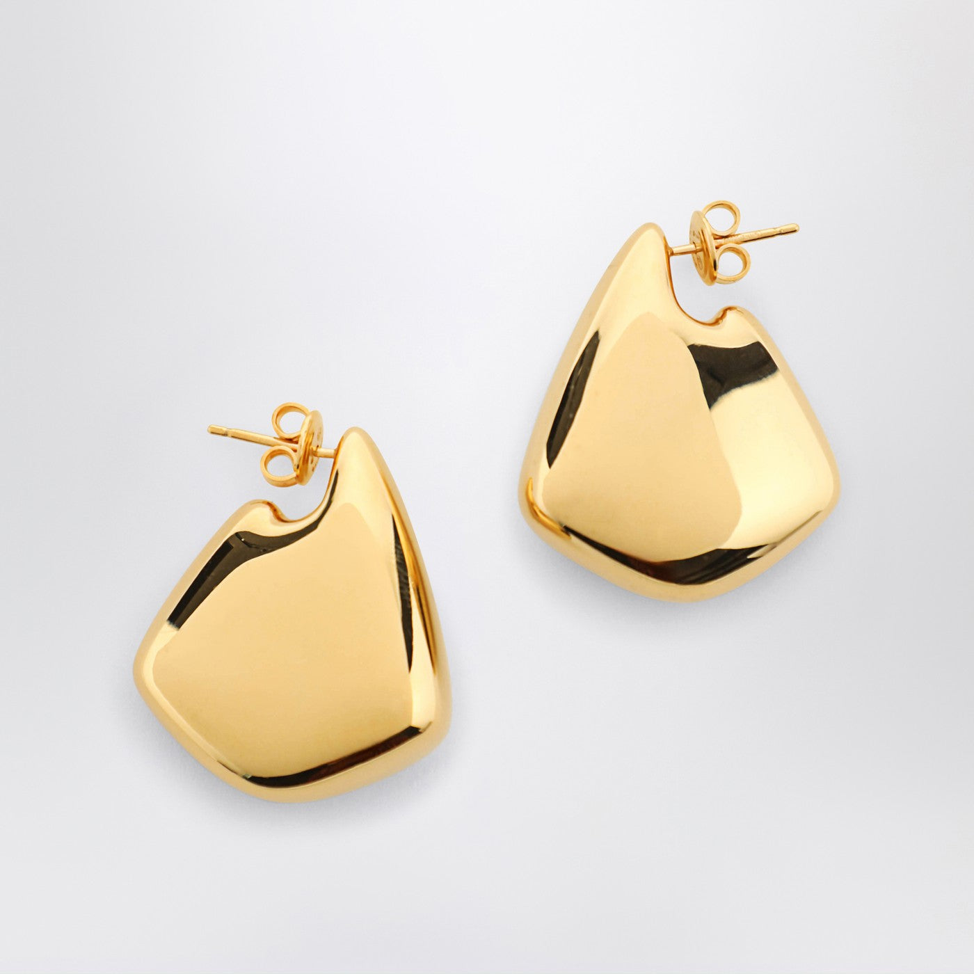 Small Fin earrings with gold-tone finish