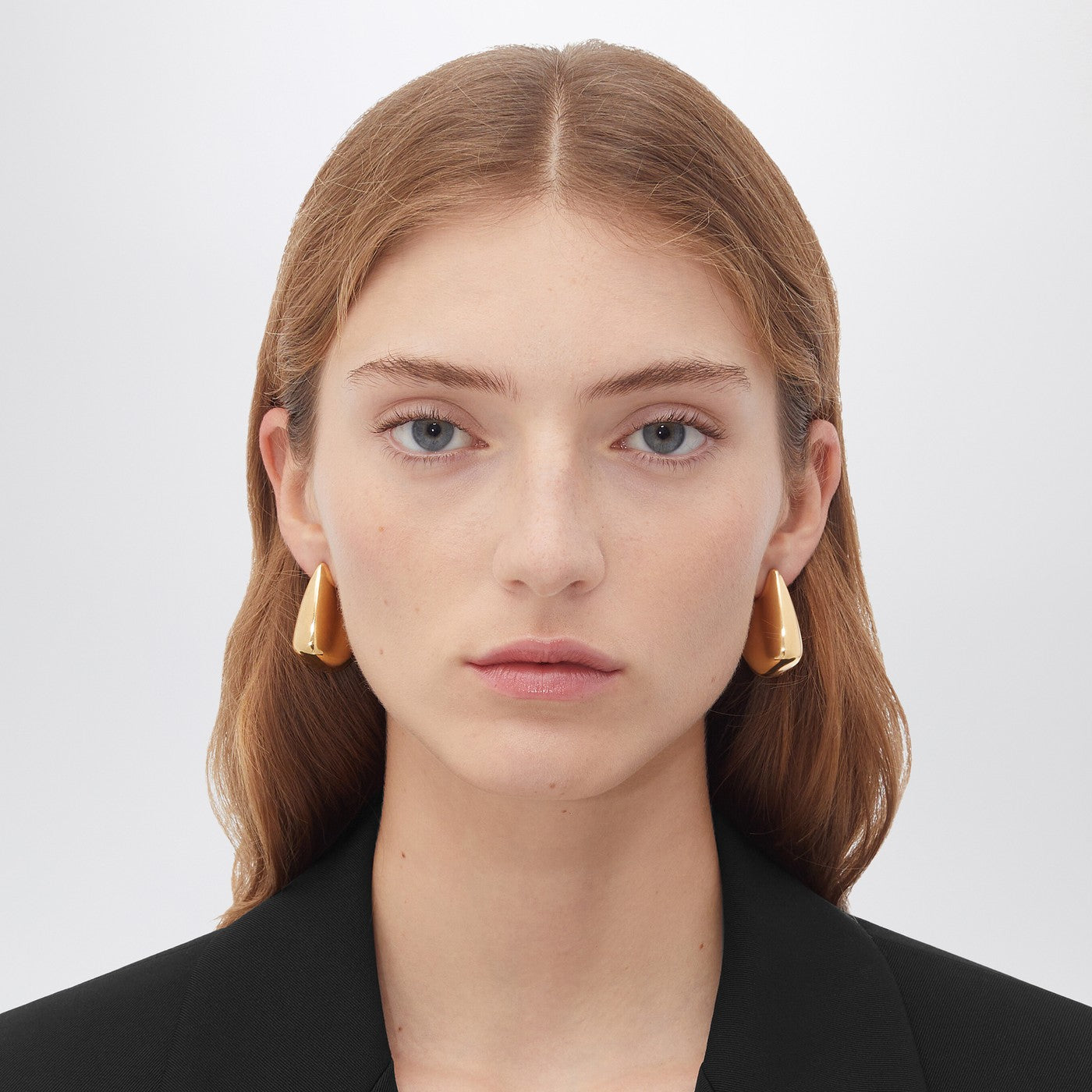 Small Fin earrings with gold-tone finish